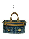 【中古】LOUIS VUITTON◆ネオ・スピーディ_モノグラム・デニム_BLU/デニム/BLU/総柄【バッグ】