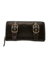 【中古】COACH◆長財布/レザー/BLK/無地/レディース【服飾雑貨他】(4)