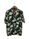 【中古】Supreme◆半袖シャツ/L/レーヨン/BLK/花柄【メンズウェア】(4)