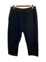 【中古】Y-3◆CLASSIC TERRY CROPPED PANTS/スウェットパンツ/XL/ブラック/コットン/FN3392【メンズウェア】