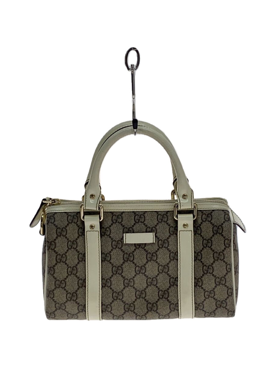 【中古】GUCCI◆ボストンバッグ_GGプラス/PVC/BRW【バッグ】