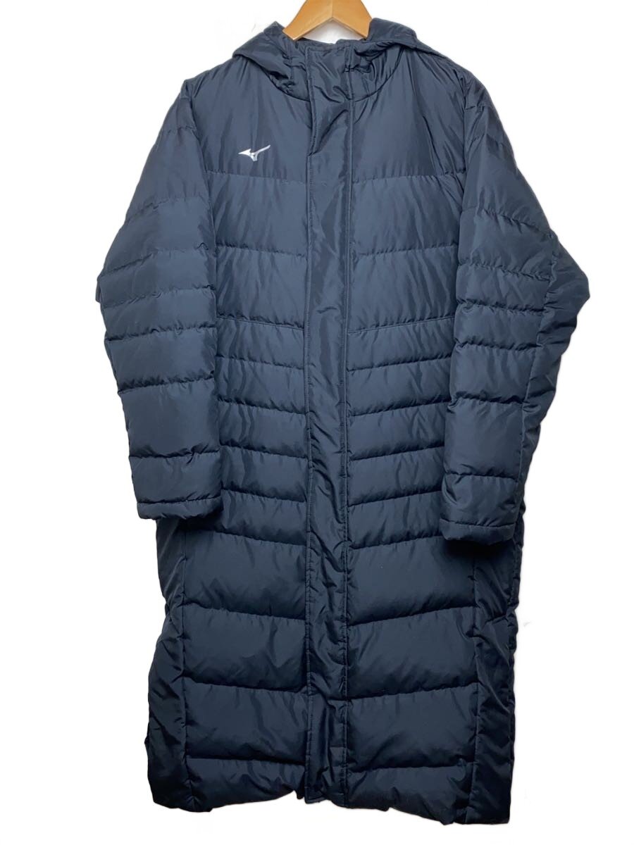【中古】MIZUNO◆ダウン混/ベンチコート/M/ポリエステル/BLK/メンズ/32ME9550【スポーツ】