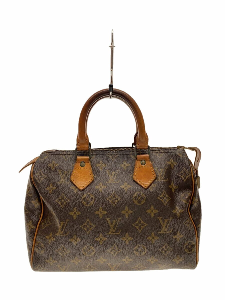 【中古】LOUIS VUITTON◆1)スピーディ30_モノグラム・キャンバス_BRW/PVC/BRW【バッグ】