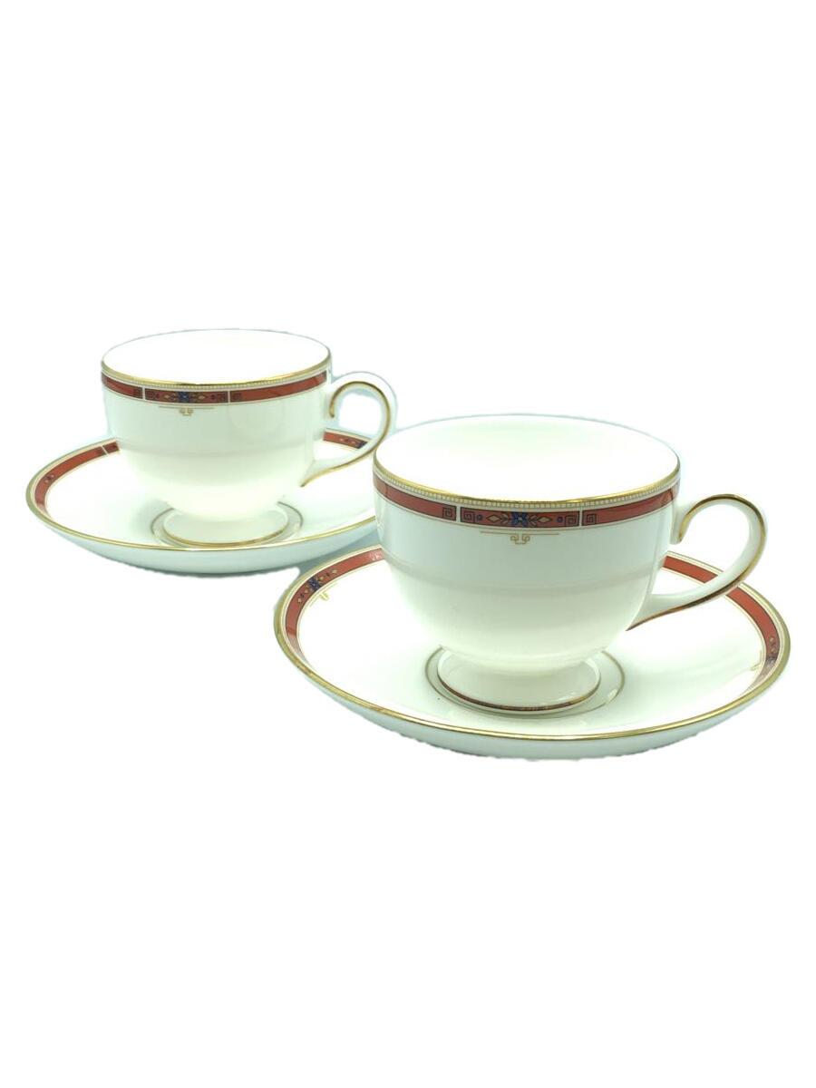 【中古】WEDGWOOD◆カップ&ソーサー/2点セット/WHT【キッチン用品】