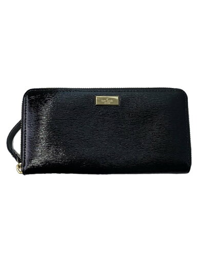 【中古】kate spade new york◆長財布/エナメル/BLK/メンズ/WLRU2365【服飾雑貨他】 【中古】kate spade new york◆長財布/エナメル/BLK/メンズ/WLRU2365【服飾雑貨他】