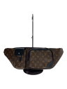 【中古】LOUIS VUITTON◆クリストファー・バムバッグ_モノグラム・マカサー_BRW/PVC/BRW【バッグ】