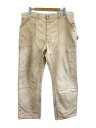 【中古】Carhartt◆ボトム/--/--/キャメル/ダブルニー 60s Cロゴタグ//【メンズウェア】