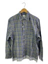 【中古】uniform experiment◆長袖シャツ/1/コットン/グレー/チェック/UE-240031【メンズウェア】