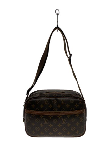 【中古】LOUIS VUITTON◆リポーターPM_モノグラム・キャンバス_BRW/PVC/BRW/総柄【バッグ】 【中古】LOUIS VUITTON◆リポーターPM_モノグラム・キャンバス_BRW/PVC/BRW/総柄【バッグ】