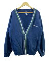 【中古】Champion◆汚れ有/80s/カーディガン(厚手)/XL/コットン/NVY/無地【メンズウェア】