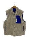 【中古】patagonia◆フリースベスト/ダウンベスト/L/ポリエステル/グリーン/27588【メンズウェア】