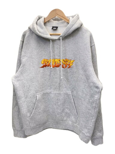 【中古】STUSSY◆パーカー/--/コットン/GRY【メンズウェア】 【中古】STUSSY◆パーカー/--/コットン/GRY【メンズウェア】