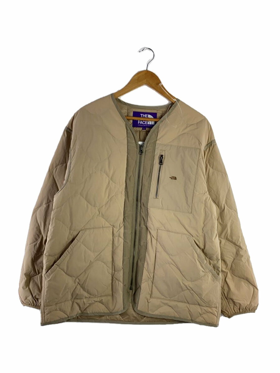 【中古】THE NORTH FACE PURPLE LABEL◆ダウンジャケット_ND2171N/L/ナイロン/BEG/無地【メンズウェア】
