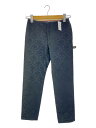 【中古】UNDERCOVER◆98SS/ゲバラ期/ボトム/M/ポリエステル/BLK/花柄/UC-8S-P-003【レディースウェア】