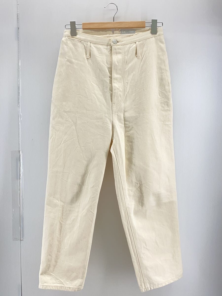 【中古】KIJI◆デニムワイドパンツ/シンチバック付/3/コットン/CRM/BBZ2001103A0003【メンズウェア】