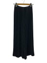 【中古】ENFOLD◆PEライトクロスプリーツワイドゴムパンツ/36/ポリエステル/BLK/300EA631-2230【レディースウェア】