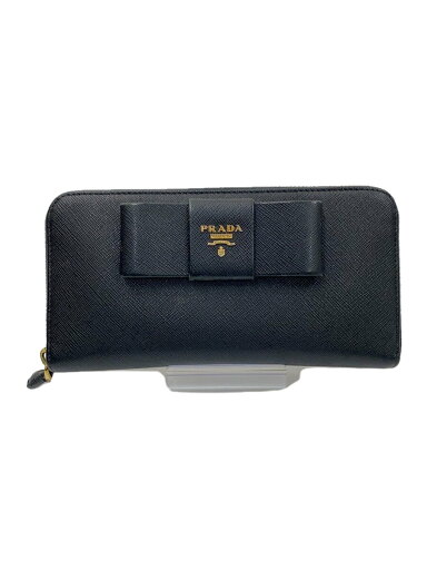 【中古】PRADA◆長財布/レザー/BLK/無地/レディース/1ml506【服飾雑貨他】 【中古】PRADA◆長財布/レザー/BLK/無地/レディース/1ml506【服飾雑貨他】