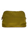 【中古】HERMES◆ボリードポーチ/キャンバス/YLW【バッグ】