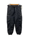 【中古】WTAPS◆ボトム/2/ナイロン/BLK/232BRDT-PTM05【メンズウェア】