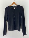 【中古】tricot COMME des GARCONS◆カーディガン(薄手)/--/ウール/BLK/TH-T049【レディースウェア】