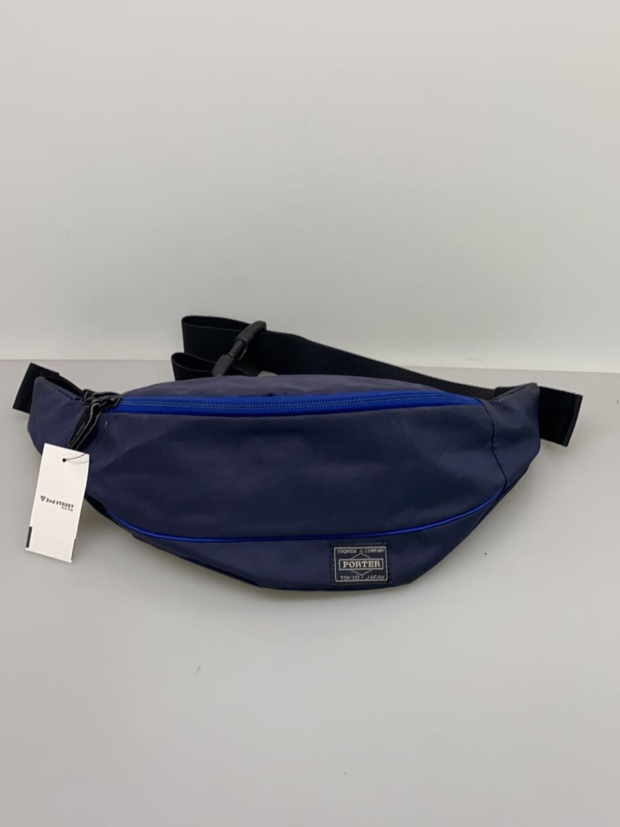 【中古】PORTER◆ウエストバッグ/--/NVY/無地【バッグ】