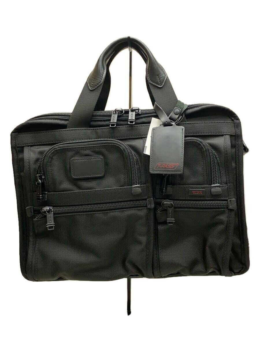 【中古】TUMI◆ブリーフケース/ポリエステル/BLK//【バッグ】