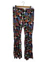 【中古】TENDER PERSON◆22AW/VELOUR FLARE PANTS/ボトム/4/ポリエステル/マルチカラー/総柄/GB-PT-421【レディース...