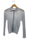 【中古】PLEATS PLEASE ISSEY MIYAKE◆長袖シャツ/3/ポリエステル/GRY/無地/PP55-JJ101//【レディースウェア】(4)