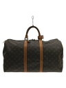 【中古】LOUIS VUITTON◆キーポル50_モノグラム_BRW/PVC/BRW【バッグ】