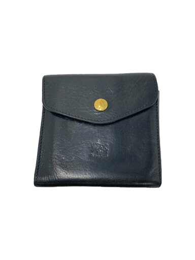 【中古】IL BISONTE◆2つ折り財布/レザー/ブラック/無地/メンズ【服飾雑貨他】 【中古】IL BISONTE◆2つ折り財布/レザー/ブラック/無地/メンズ【服飾雑貨他】