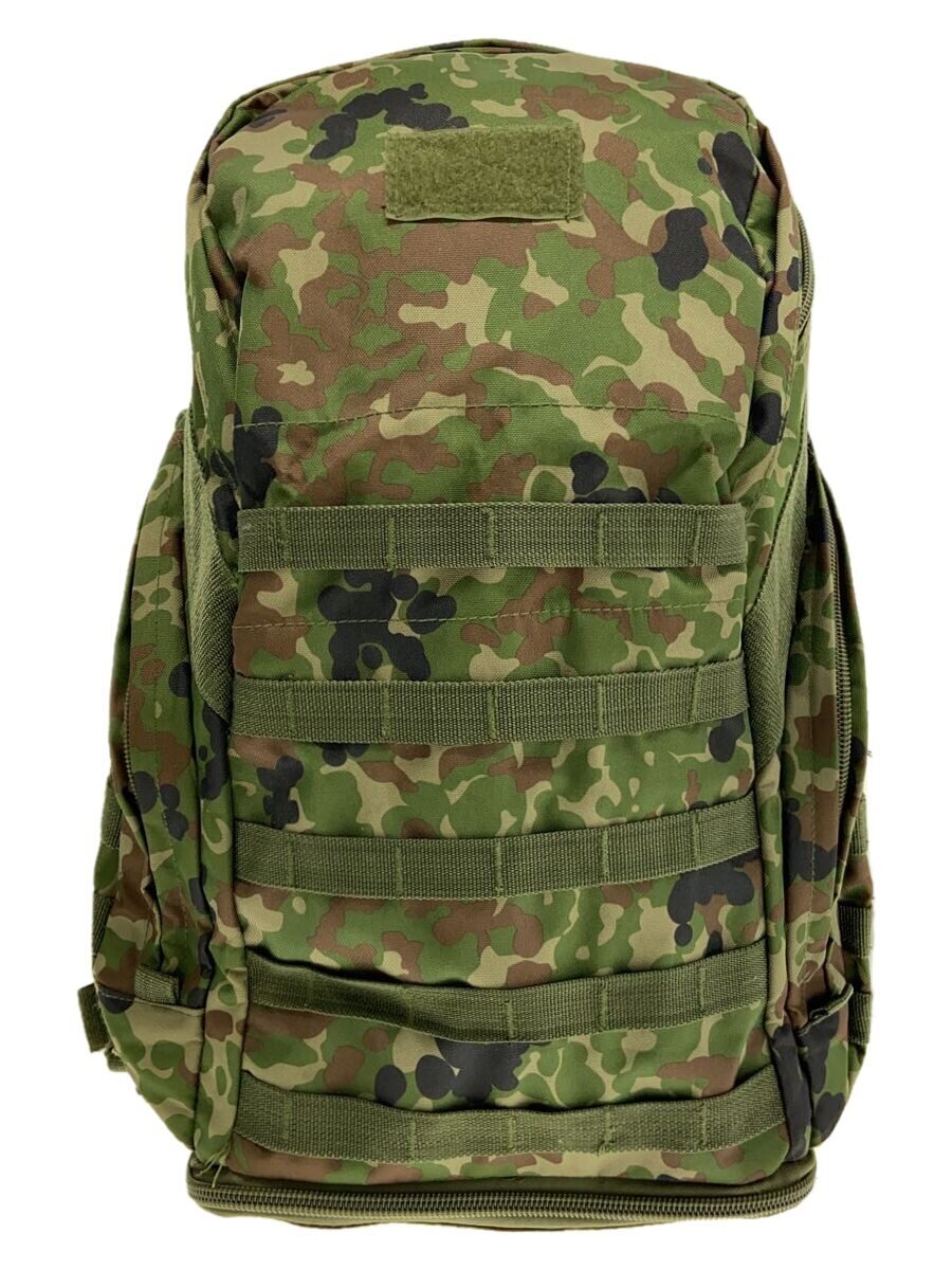 【中古】MILITARY◆リュック/--/KHK/カモフラ【バッグ】
