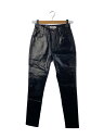 【中古】CELINE◆ボトム/26/コットン/ブラック/2N012361E【レディースウェア】