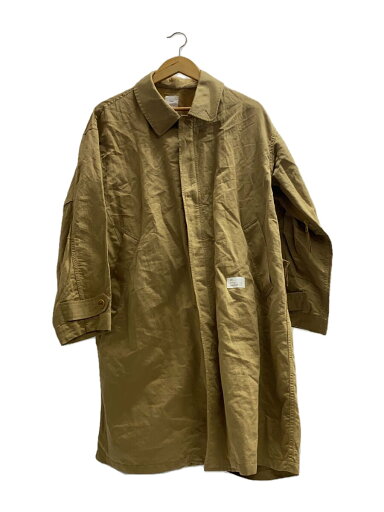 【中古】Name.◆ステンカラーコート/0/リネン/ベージュ/NMCO-15SS-002【メンズウェア】