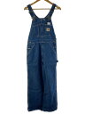 【中古】Carhartt◆オーバーオール/30/デニム/IDG/無地/R07-DST【メンズウェア】