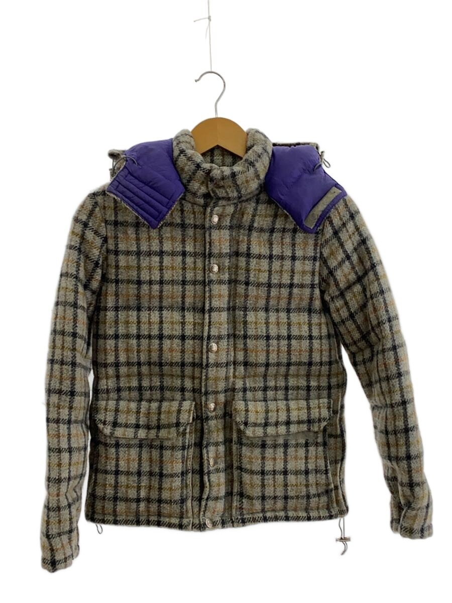 【中古】THE NORTH FACE◆ダウンジャケット/XS/ウール/チェック/ND2757N【メンズウェア】
