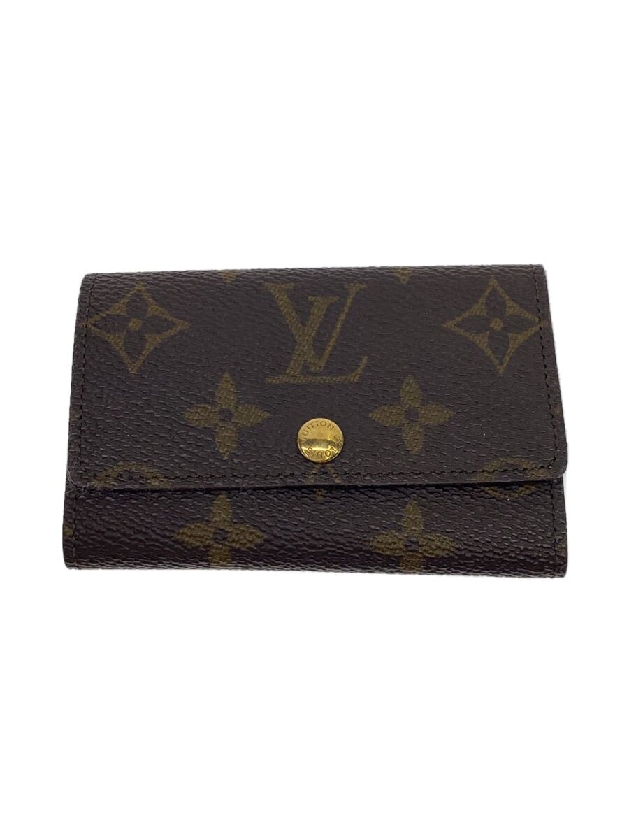 Leather - 【中古】LOUIS VUITTON◆ミュルティクレ6_モノグラム/PVC/BRW/モノグラム/メンズ【服飾雑貨他】