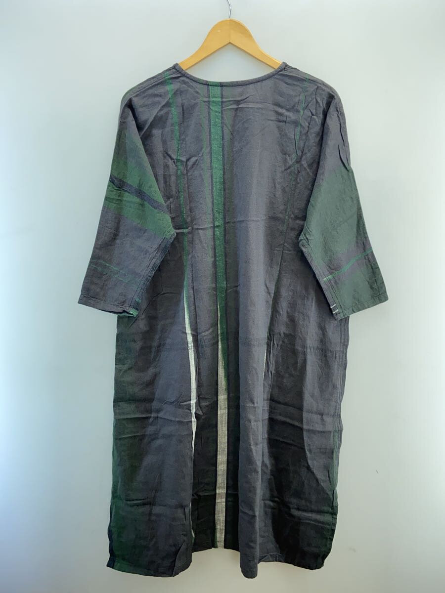 【中古】tamaki niime◆半袖ワンピース/0/コットン/GRY/無地【レディースウェア】