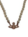 【中古】Vivienne Westwood◆ONE ROW PEARL BAS RELIEF チョーカー/カラーストーン/GLD/トップ有/レディース【服飾雑貨...