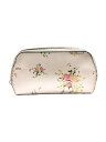 【中古】COACH◆ポーチ/レザー/WHT/花柄/F29366/COACH/コーチ/【バッグ】