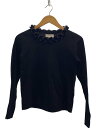 【中古】noir kei ninomiya◆長袖カットソー/XS/コットン/BLK/無地/3p-t011//【レディースウェア】