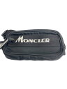 【中古】MONCLER◆ウエストバッグ/ポリエステル/BLK/無地/f109a5m70110 02say【バッグ】