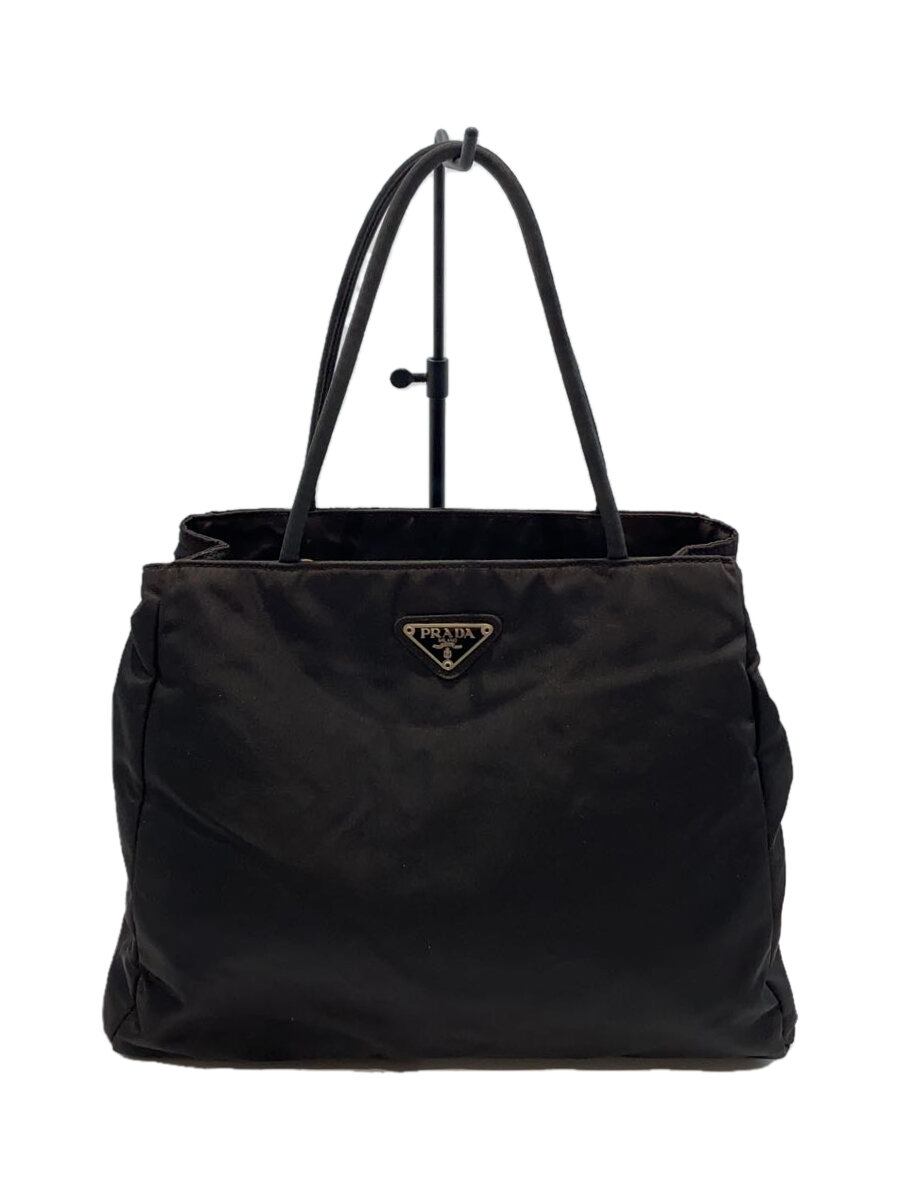 【中古】PRADA◆トートバッグ/ナイロン/BLK/無地/B3864//【バッグ】