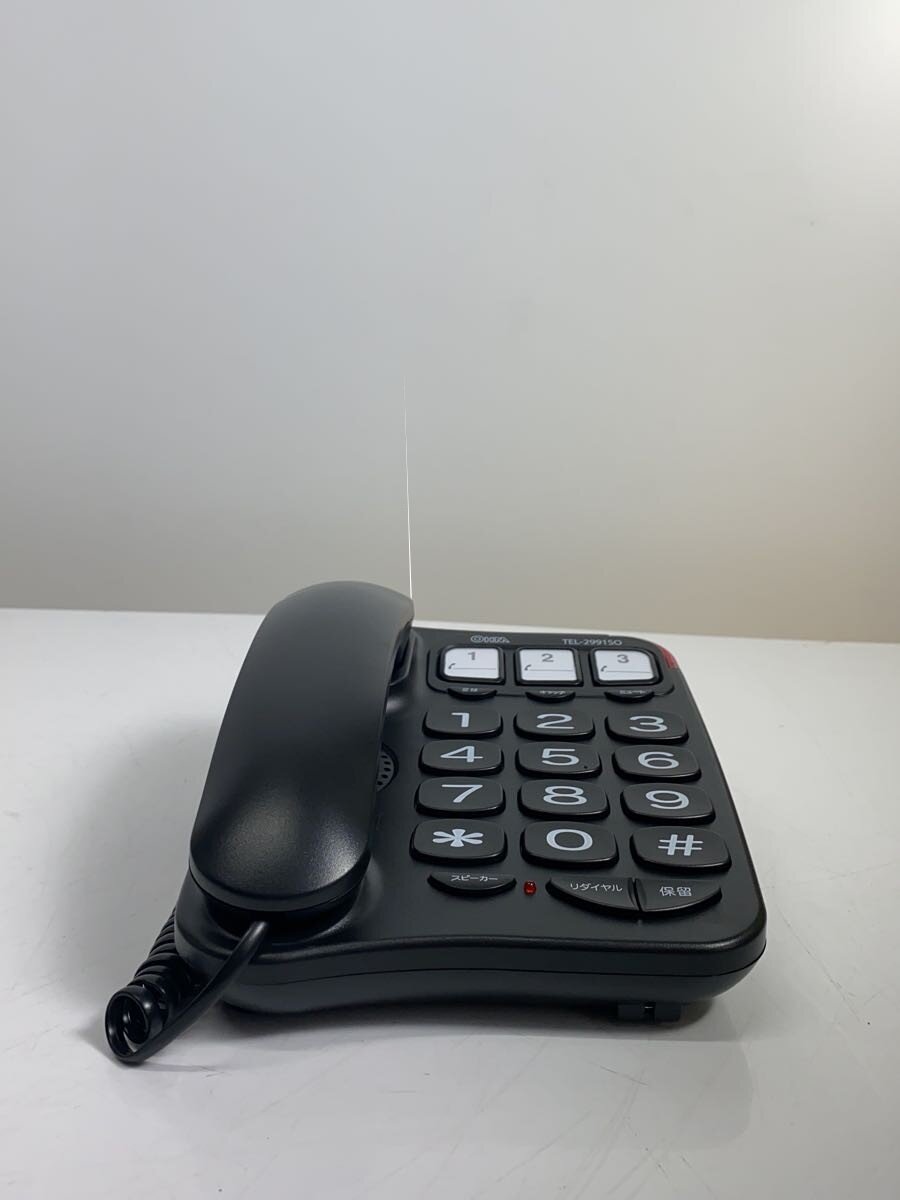 【中古】OHM◆電話機 TEL-2991SO-K [ブラック]【家電・ビジュアル・オーディオ】