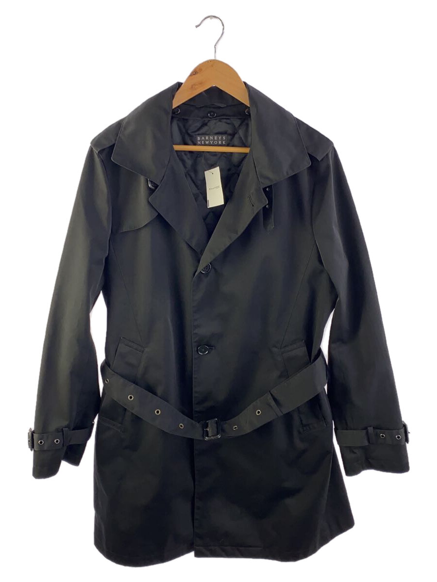【中古】BARNEYS NEWYORK◆コート/XL/ポリエステル/BLK/1031702【メンズウェア】