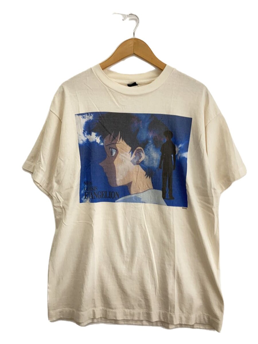 SAINT MICHAEL◆EV_SS TEE SHINJI / WHITETシャツ/L/コットン/ベージュ/SM-YS8-0000-C25
