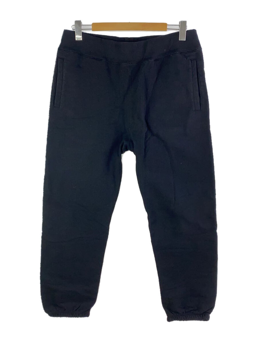 【中古】Supreme◆18SS/Corner Label Sweatpants/ボトム/M/コットン/BLK/無地【メンズウェア】