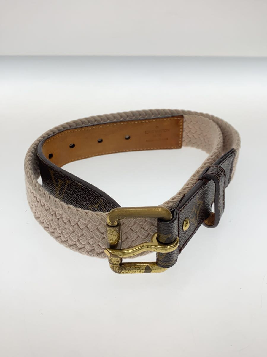 【中古】LOUIS VUITTON◆ベルト/--/BRW/モノグラム/メンズ【服飾雑貨他】