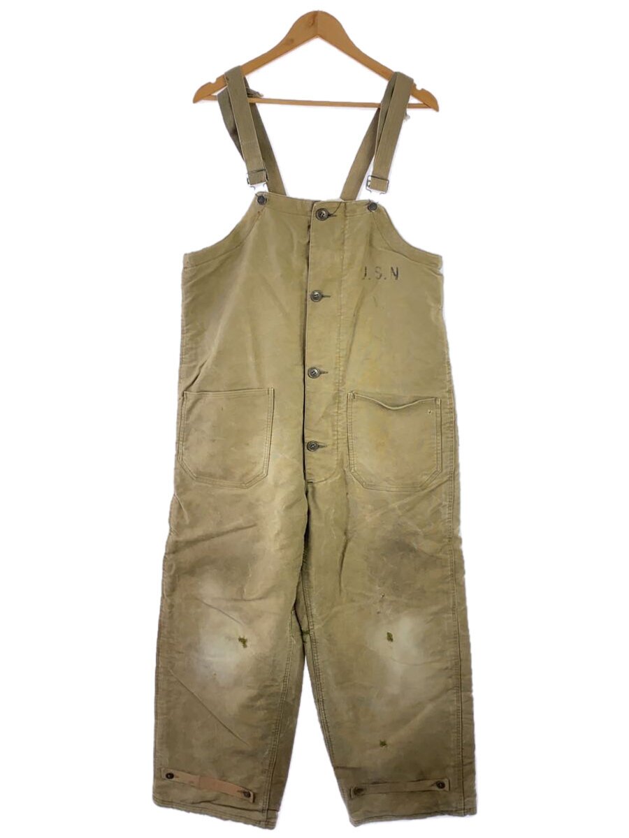【中古】U.S.NAVY◆40S/N-1 デッキパンツ/コットン/KHK//【メンズウェア】
