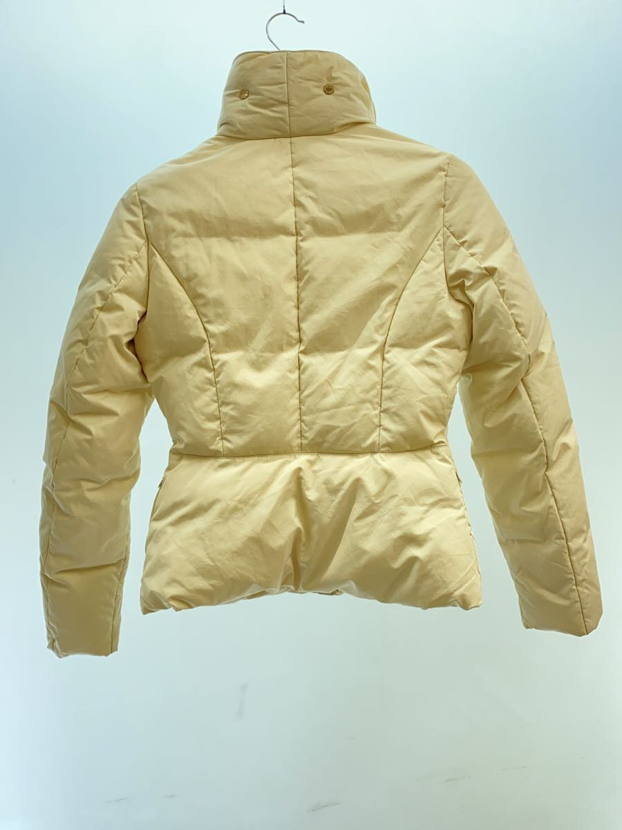 【中古】ELISABETTA FRANCHI◆ダウンジャケット/40/ポリエステル/CRM/PI052 6224【レディースウェア】