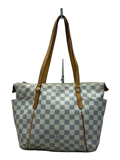 【中古】LOUIS VUITTON◆トータリーPM_ダミエ・アズール_WHT/PVC/WHT【バッグ】 【中古】LOUIS VUITTON◆トータリーPM_ダミエ・アズール_WHT/PVC/WHT【バッグ】